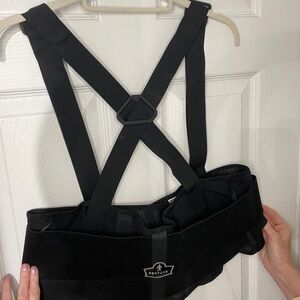 ProFlex Ergodyne Back Support Brace w/ Suspenders Black XL Model 2000SF